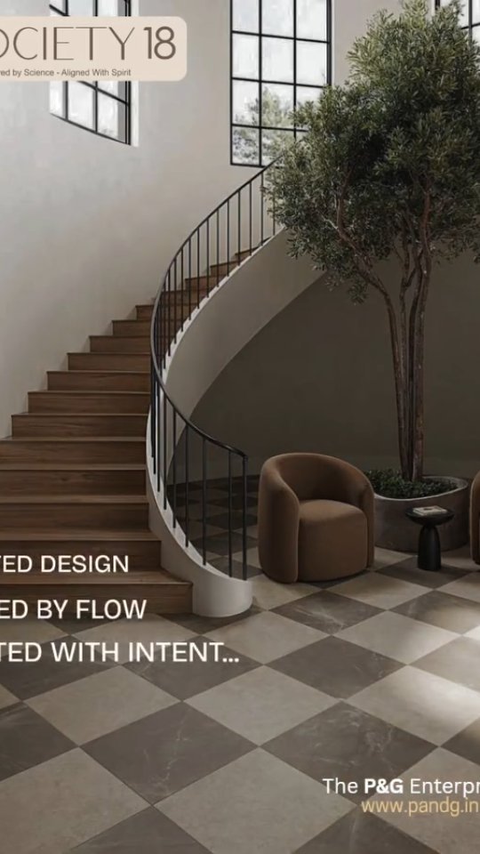 Double-Height Living Atrium
